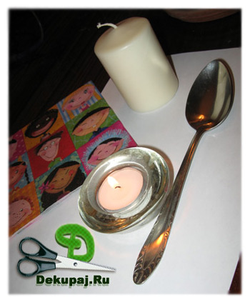 Подготовка к декупажу свечи своими руками Подготовка к декупажу свечи