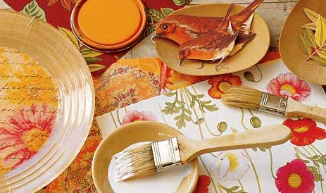 Работа с клеем для декупажа Работа с клеем для декупажа