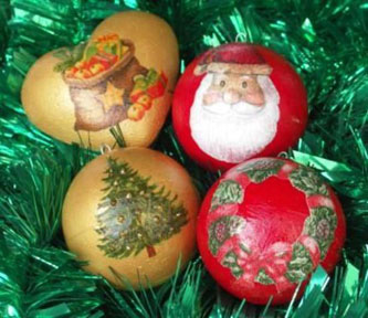 Декуаж новогодних шаров Декуаж новогодних шаров